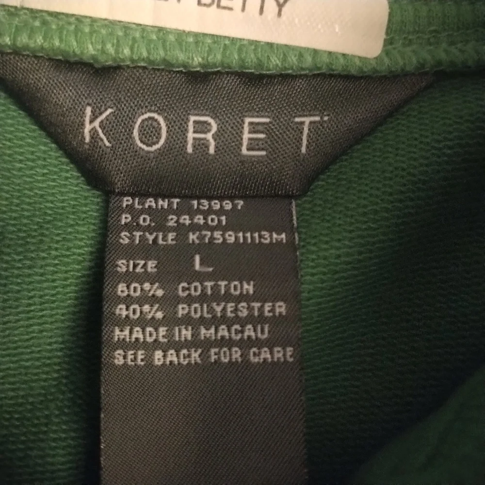 Soft Koret Zip Front Jacket EUC L - Picture 4 of 4